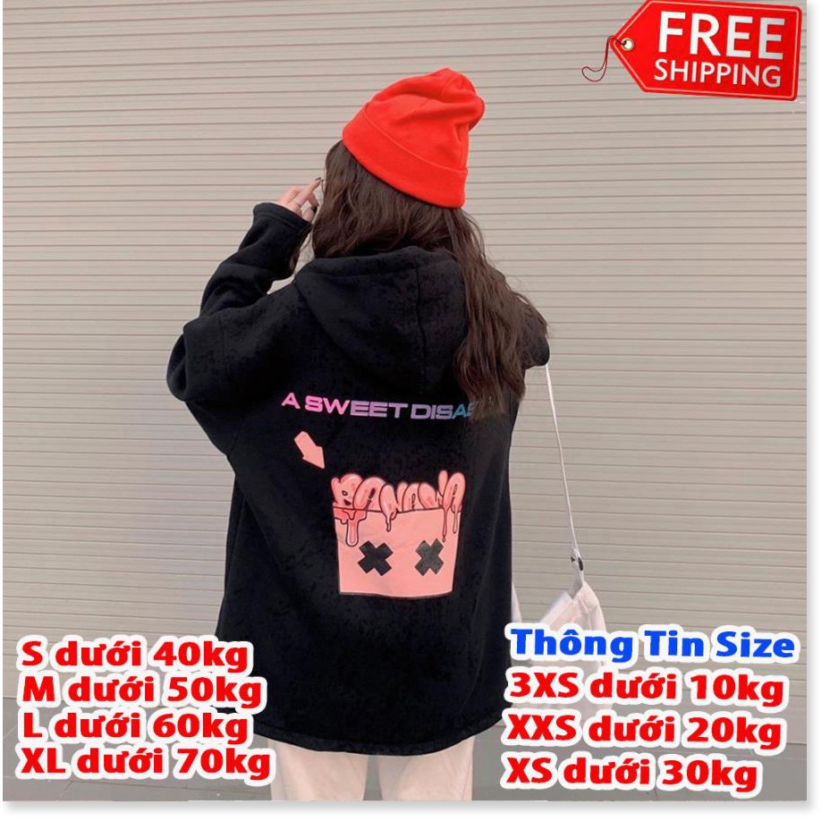 [FREESHIP TOÀN QUỐC] Áo Khoác Hoodie Cá Tính Unisex nam nữ - Áo Khoác Nỉ Thu Đông Uniex-áo hoodie nam nữ in hộp bánh ban