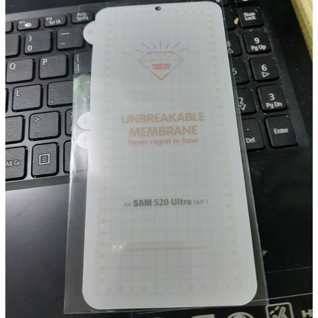 Miếng Dán màn hình và mặt sau Samsung S20 Ultra chính hãng PPF dẻo trong suốt