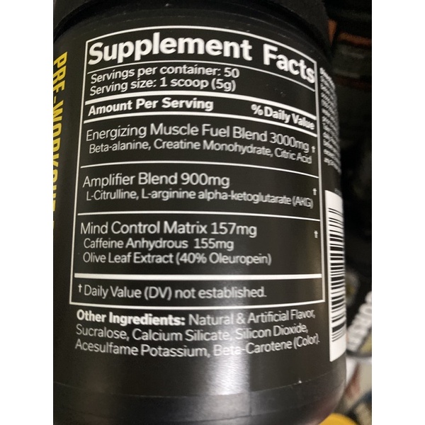 Preworkout The Curse 50sv - Tăng sức mạnh