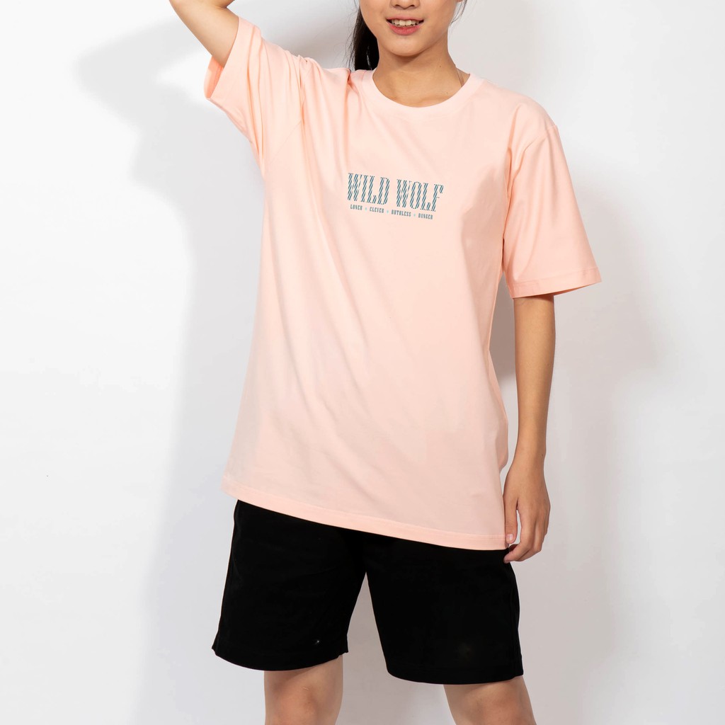 Áo Thun Cotton 100% Unisex Tay Lỡ Form Rộng - Wild Wolf