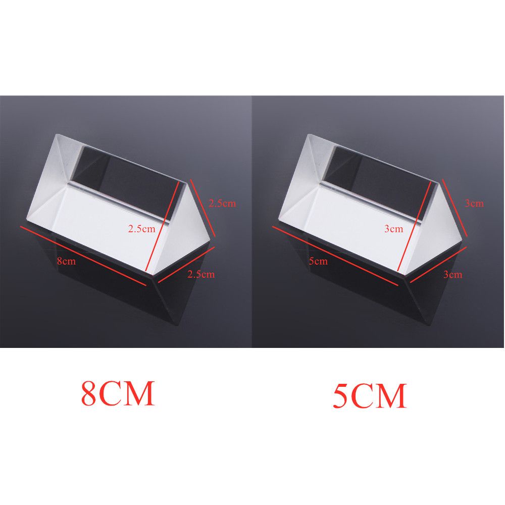 Đồ chơi lăng kính quang học màu cầu vồng dùng làm thí nghiệm vật lý dạy học cho trẻ em