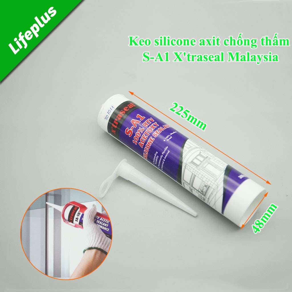Keo silicone axit chống thấm S-A1 X'traseal Malaysia - Nhiều màu