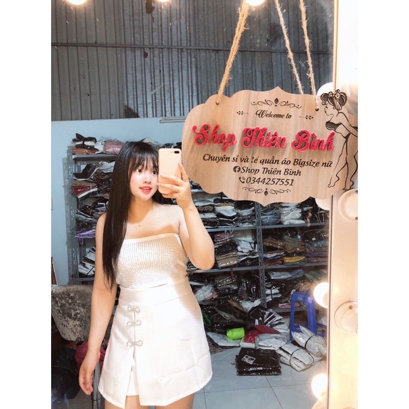Quần nơ giả váy