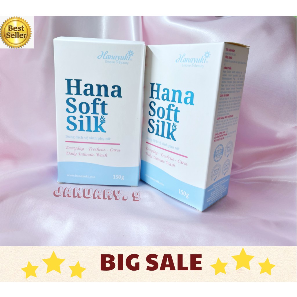 [RẺ CỰC SỐC ] Dung Dịch Vệ Sinh Phụ Nữ Hana Soft Silk Hanayuki CHÍNH HÃNG 100%