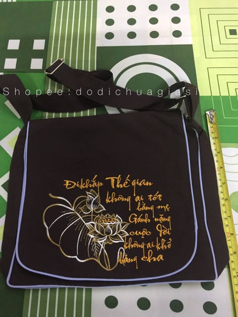 TÚI ĐI CHÙA # Túi Thêu Thư Pháp Cở Lớn