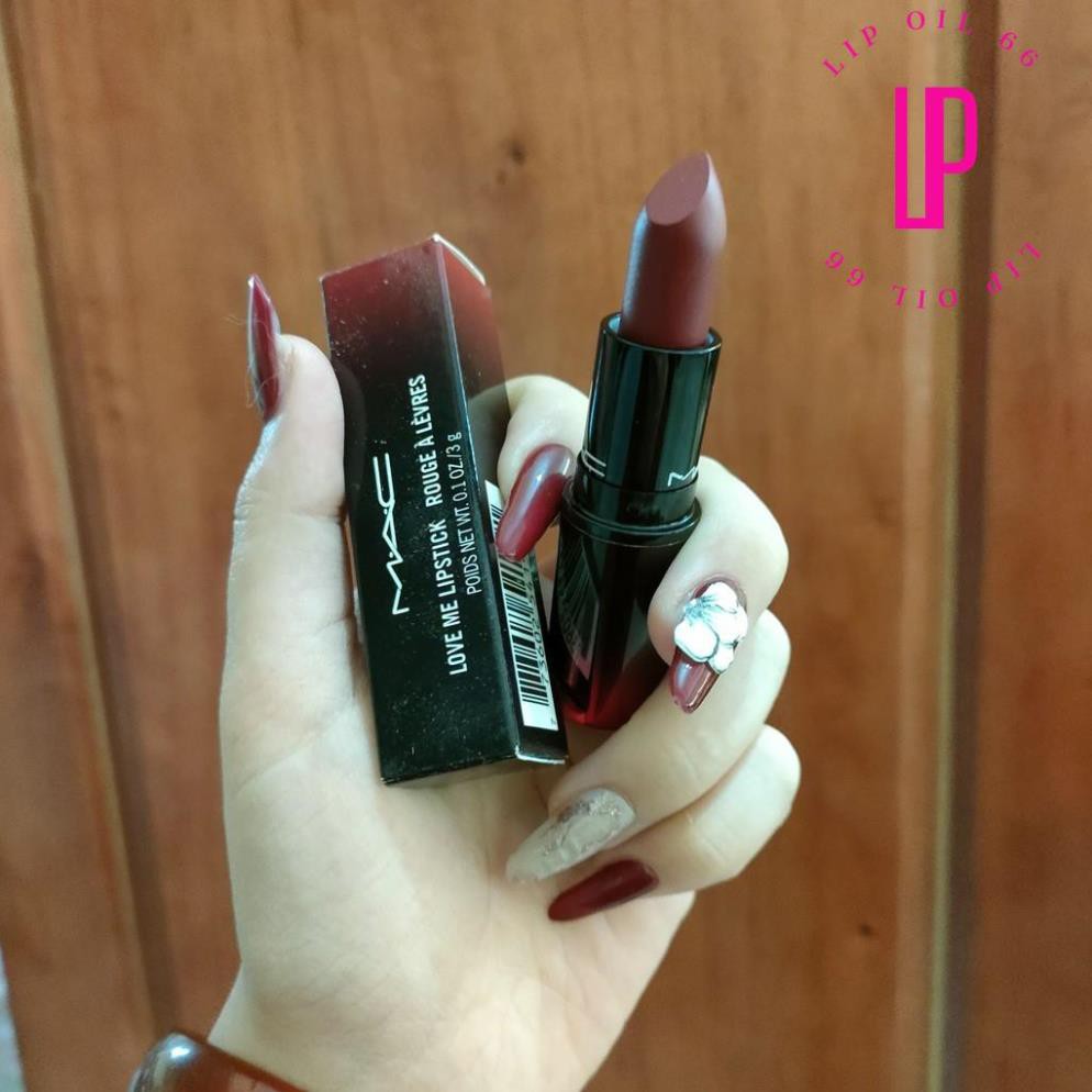 Son lì Mac love me lipstick rouge à lèvres Màu 423 E for effortless 3g sắc đỏ quyến rũ và mê hoặc | BigBuy360 - bigbuy360.vn