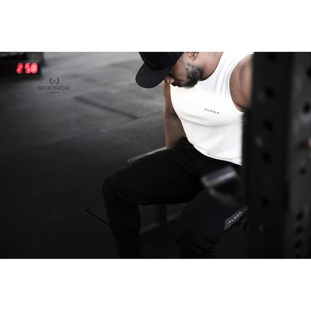 Áo gym nam ba lỗ alpha Ver2 Sportswear Concept thoải mái khô thoáng và thời trang nam tính