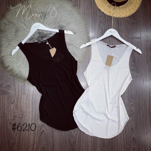 Áo ba lỗ trơn chạy vắt sổ form dài dấu quần (new)