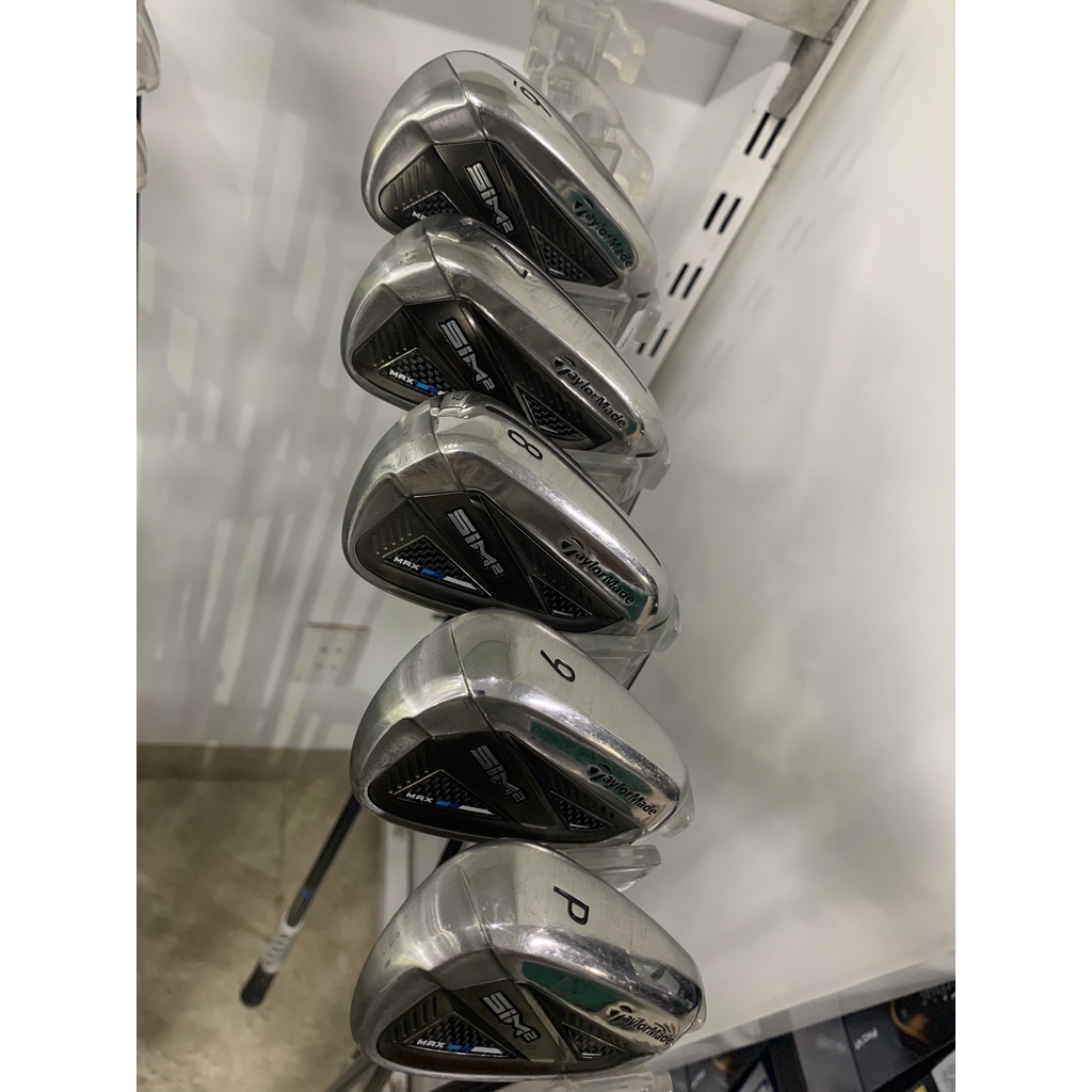 Bộ gậy sắt cũ Taylormade Sim2 Max 6-9, P Graphite S - 2ND Iron golf set