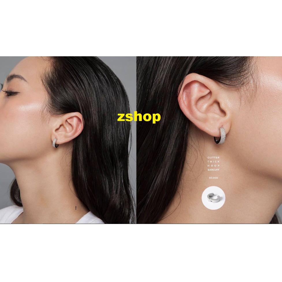 Khuyên titan tròn punklấp lánh không dị ứng XSM22