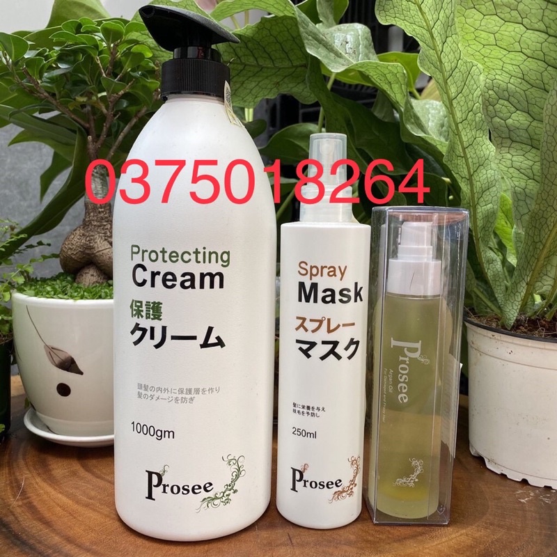🔋Prosee-Taiwan⛱COMBO Hấp, xịt dưỡng và tinh dầu dưỡng tóc PROSEE 1000ml/250ml/80ml