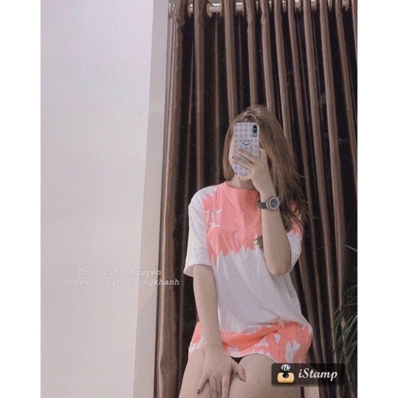 (Shop mới giảm giá) áo phông tay lỡ form rộng dấu quần in 3d hot trend,hàng quảng châu cao cấp túi zip