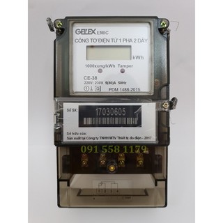 Công tơ điện tử 1 pha EMIC CE-38. Thiết kế hiện đại, nhỏ gọn. Thích hợp thay thế công tơ cơ 1 pha