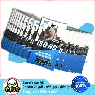Combo 20 Gói Sample ISO HD 100% Pure Isolate Protein Tăng Cơ Tối Đa - BPI - TPBS