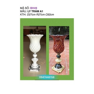 Bình hoa composite dáng ly trám A1 cao 62cm