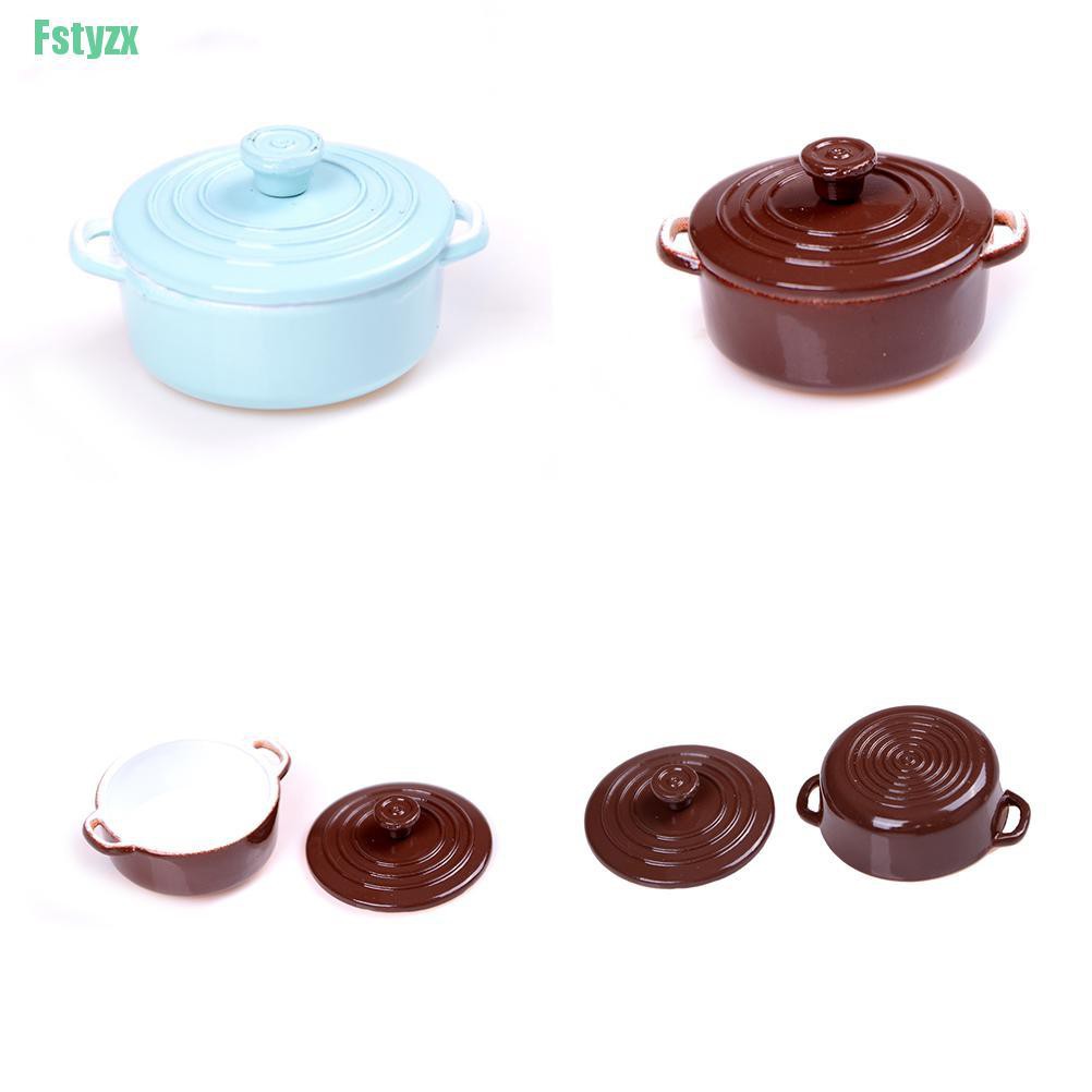 fstyzx 1:12 Dollhouse Mini Pot Boiler Doll House Accessories Play Kitchen Toy