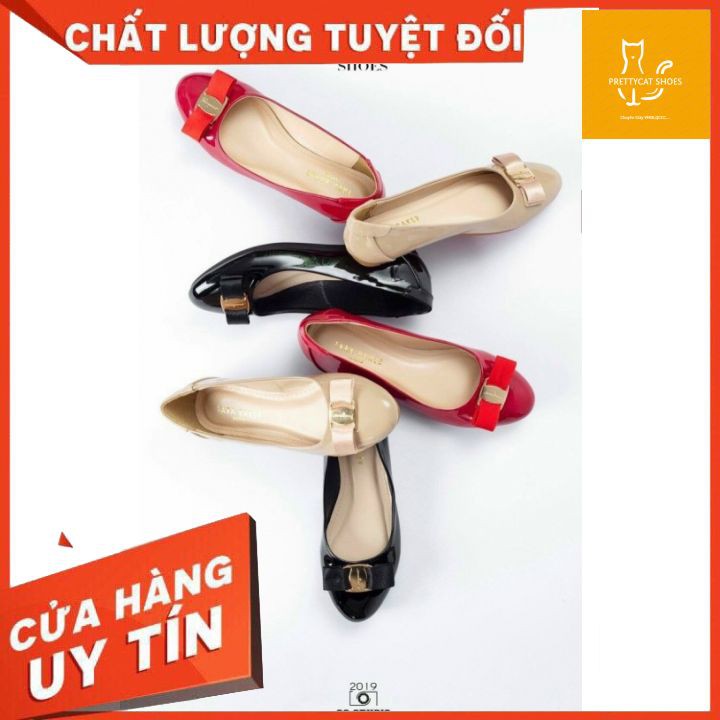 GIÀY CAO GÓT💃MẪU CLASSIC KHÔNG BAO GIỜ HẾT HOT💃👠GIÀY CAO GÓT NƠ MŨI TRÒN GÓT VUÔNG 3P