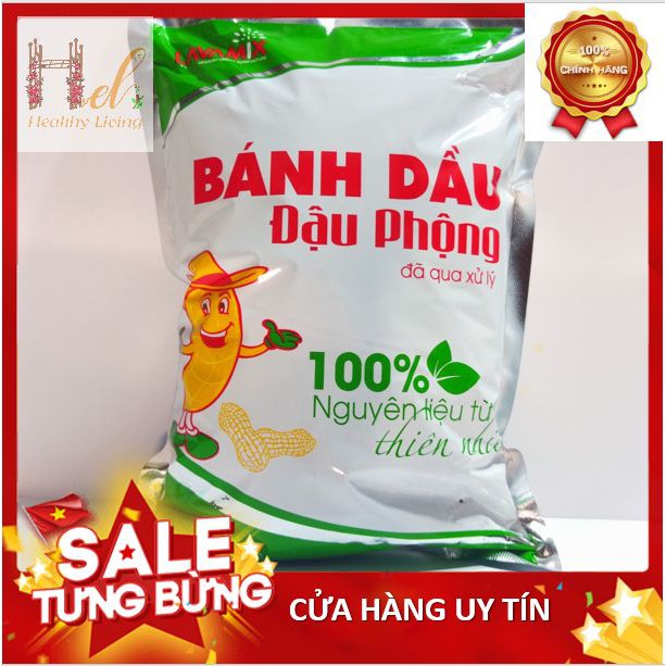 Bánh Dầu Đậu Phộng LAVAMIX Đã Qua Xử Lý 100% Từ Thiên Nhiên 1KG Trồng Hoa Hồng, Hoa Mai Bằng Đất Sạch, Xơ Dừa