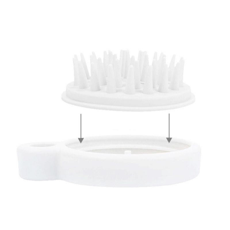 Lược gội đầu Silicon Muji - giảm rụng tóc - kích thích mọc tóc