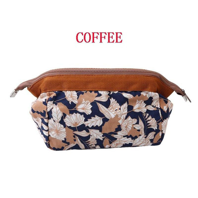 Túi Đựng Mỹ Phẩm Đa Năng Chống Thấm Nước Họa Tiết Chim Hồng Hạc Xinh Xắn