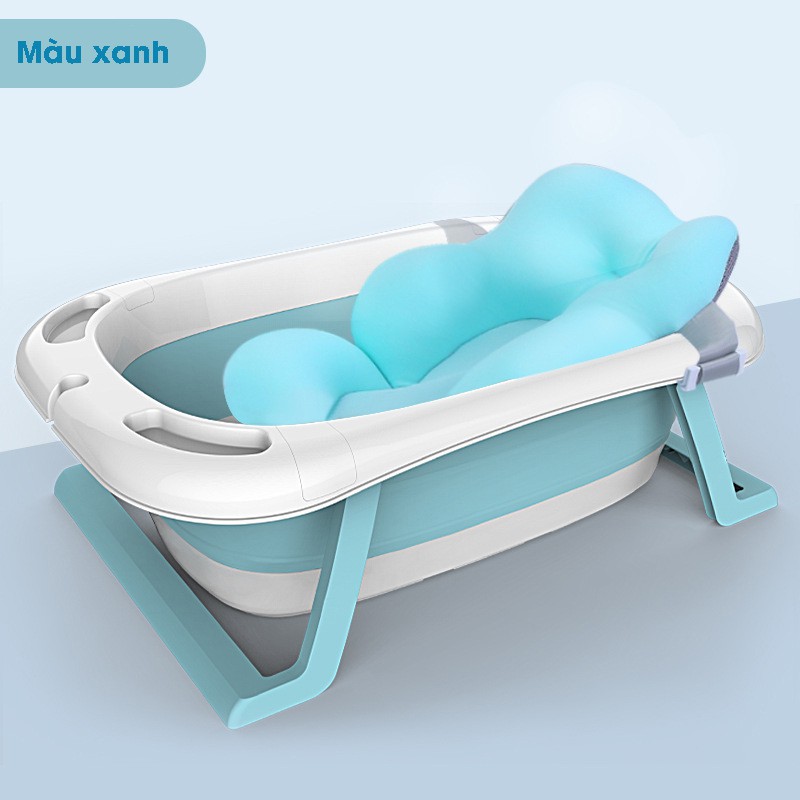 Chậu tắm cho bé - Tích hợp NHIỆT KẾ đo nhiệt độ của nước - Gấp gọn tiết kiệm không gian ❣️❣️❣️