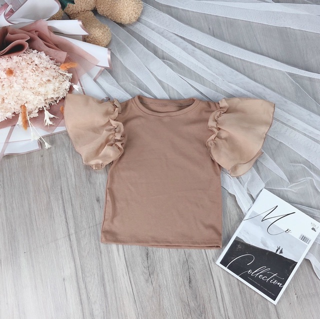 Áo kiểu cánh tiên tay voan  ( kèm ảnh chụp )