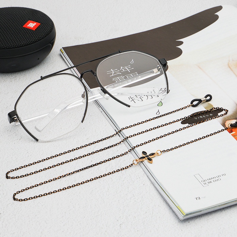 Phụ Kiện Giá Đỡ Dây Đeo Mắt Kính Đính Ngọc Trai Độc Đáo