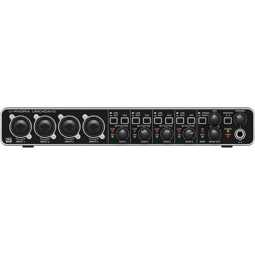 Card âm thanh Behringer U-PHORIA UMC404HD - USB 2.0 Audio/MIDI