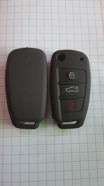 Bao Silicone Bảo vệ Khoá  remote key AUDI Mẫu gập