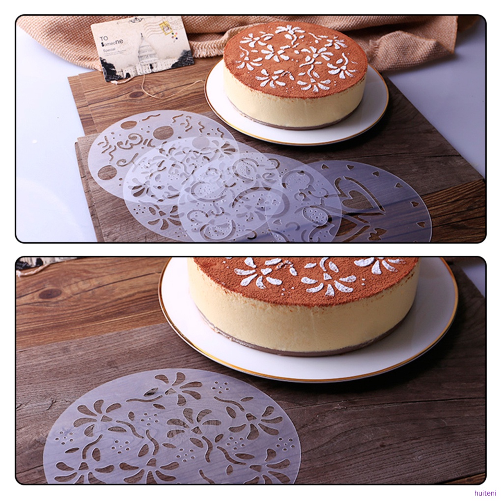 Set 4 Khuôn Nhựa Trang Trí Bánh Kem Hình Hoa / Trái Tim