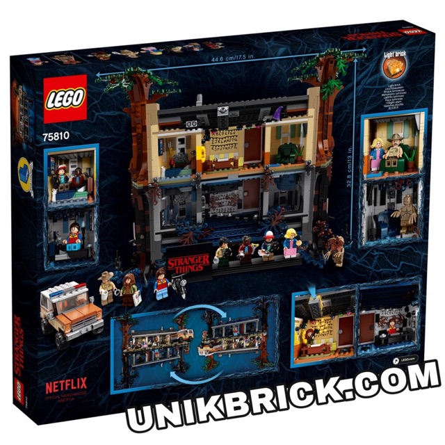 [CÓ HÀNG] Lego UNIK BRICK 75810 The Upside Down Thế giới ngược trong Stranger Things chính hãng (như hình).