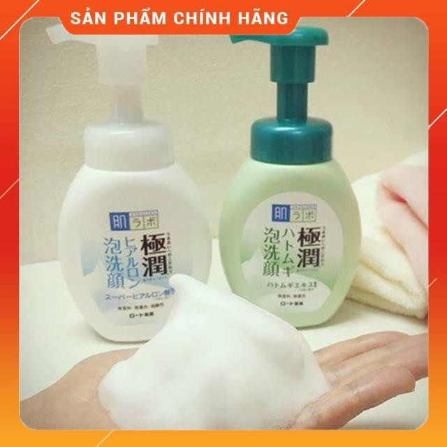 Sữa rửa mặt tạo bọt Hada Labo Gokujyun Foaming Cleanser 160ml