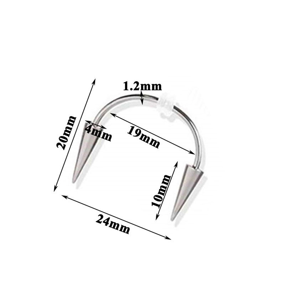 Khuyên Xỏ Môi Bằng Thép Không Gỉ Nhiều Màu Thời Trang