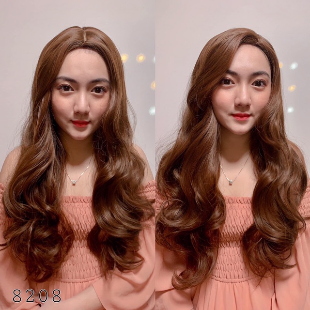 Tóc giả cao cấp🥰 freeship 50k🥰 tóc 2 mái bát xoăn- tặng lưới chùm tóc- hình thật