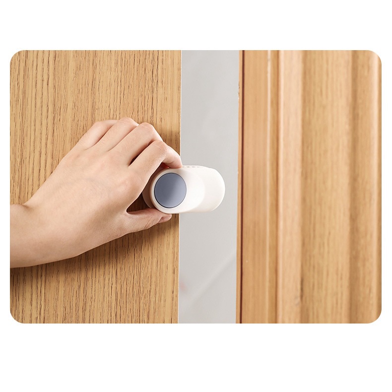 Dụng cụ chặn cửa Fasola ABS cao cấp dán cố định màu trắng xoay 180 độ chống kẹt tay, an toàn cho bé, giảm tiếng ồn