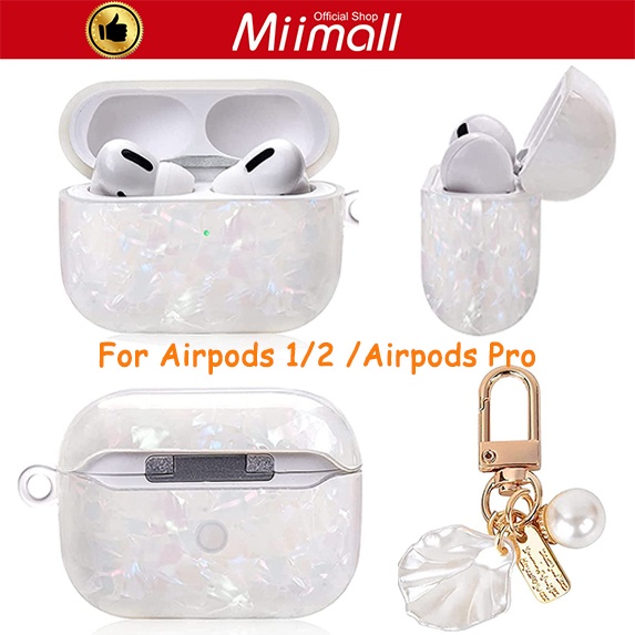 Miimall Vỏ ảipods 3 hộp đưng tai nghe Bluetooth Airpods Pro /Airpods 1/2 ốp tai nghe đơn sắc case pattern vỏ tai nghe phụ nữ