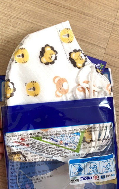 Khẩu trang cao cấp 3D 5 lớp 5 chiếc/ túi siêu mềm mại chống khuẩn chống bụi mịn ngăn chặn vi khuẩn virut và bụi PM2.5 | BigBuy360 - bigbuy360.vn