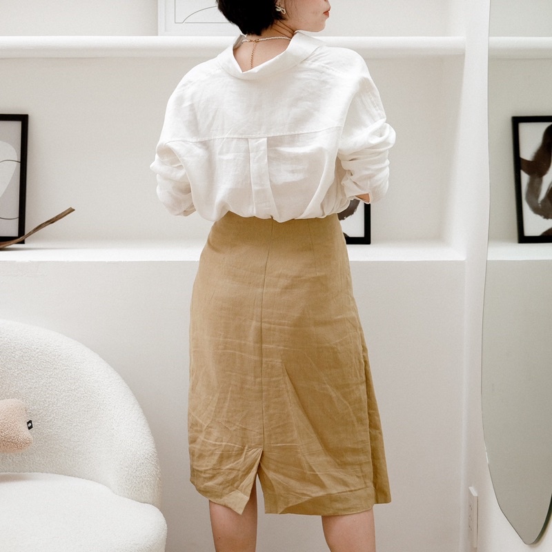 Chân Váy Dáng Dài - Linen - Lila Skirt - PHUTA