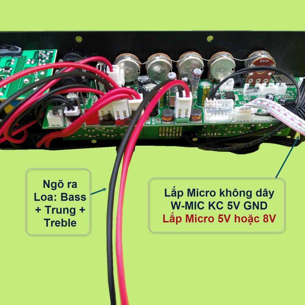 Mạch loa kéo DSP lập trình chống hú IC CS8673E 130W có nguồn xung 220V Bluetooth thế hệ mới kèm micro đơn