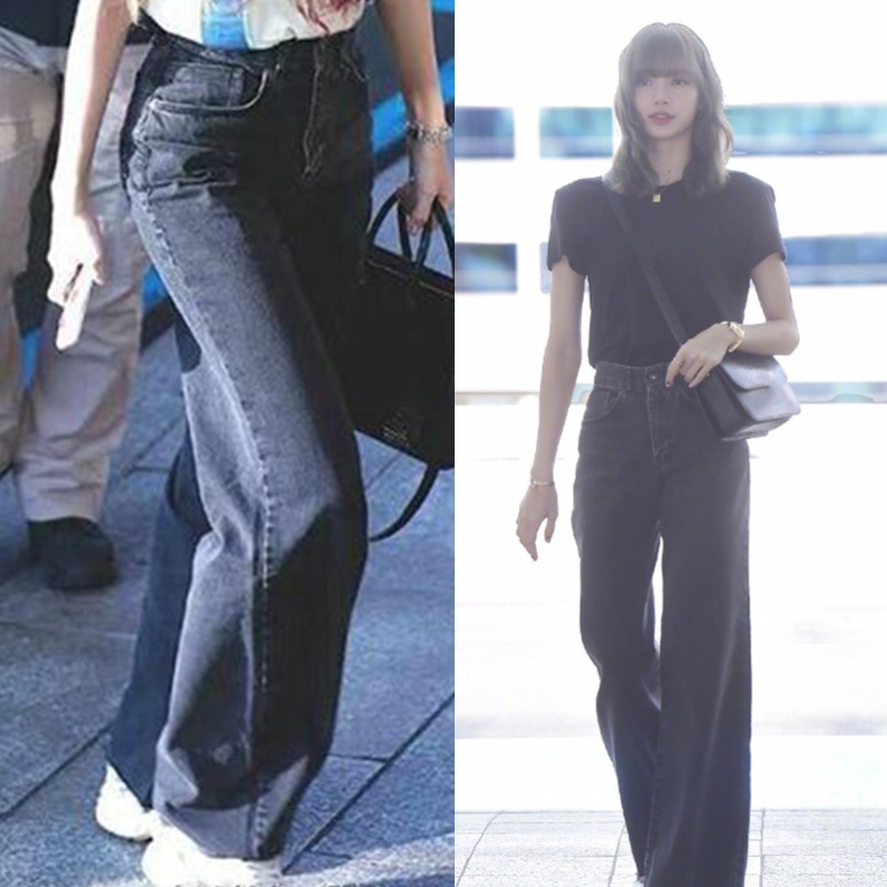 Quần jeans, quần bò ống rộng cheap moment giống Lisa Blackpink
