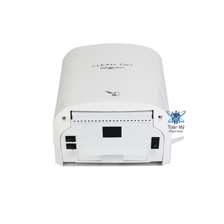Máy sấy tay tự động Interhasa HSD-A3100 màu Trắng - máy sấy mini, làm khô tay nhanh, nhựa ABS siêu bền, tiết kiệm điện