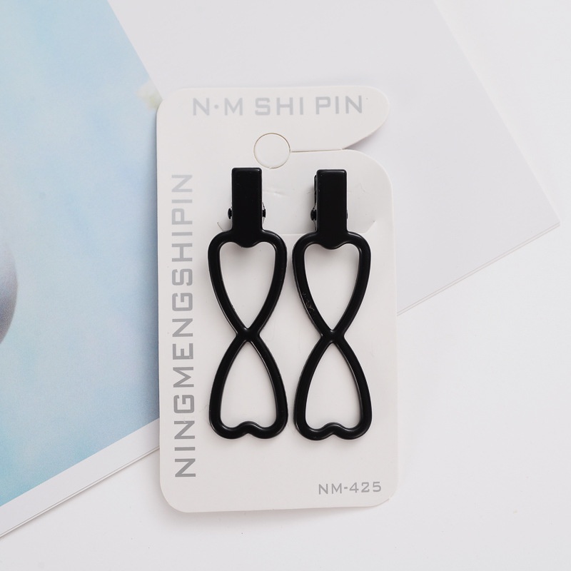 Kẹp Tóc Hình Nơ Tai Thỏ Trái Tim Kim Loại Retro Hàn Quốc Vương Miện Mái Xinh Xắn Màu Dễ Thương Thời Trang Cho Nữ KT115