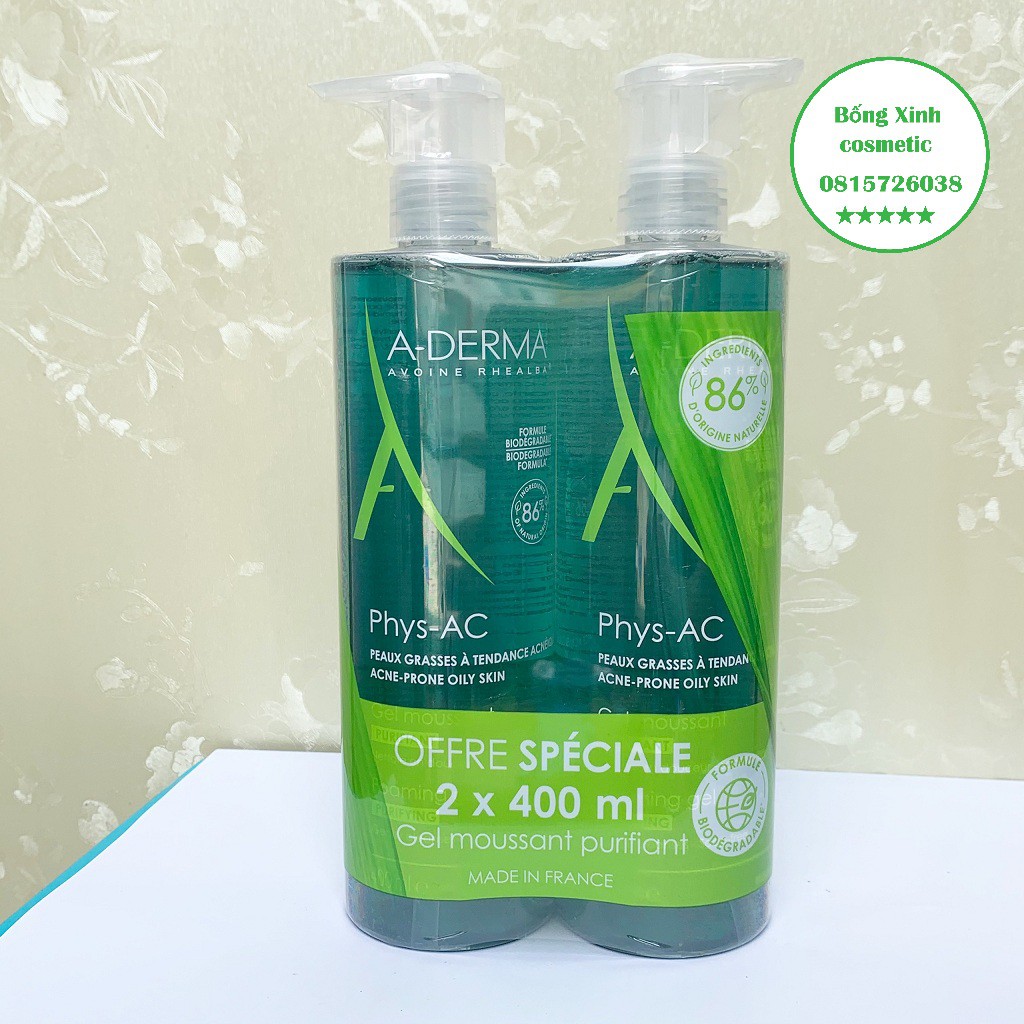 Sữa Rửa Mặt A-Derma Gel Moussant Purifiant Phys-Ac | BigBuy360 - bigbuy360.vn