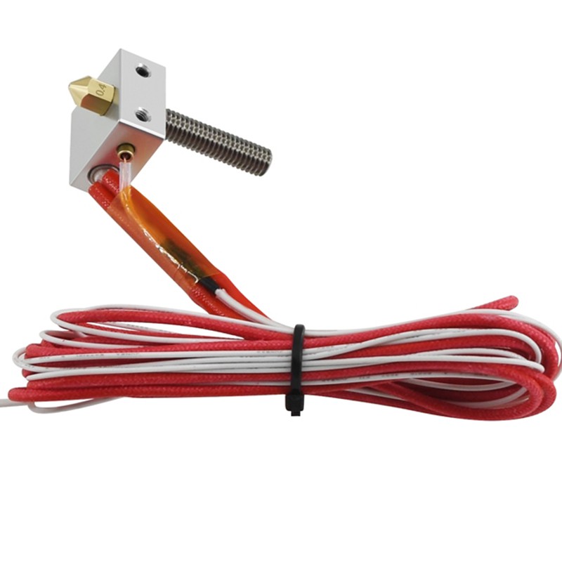 DIY Hot End Kit 0.4mm Nozzle 30mm Thermistor &amp; Aluminum Heater Block