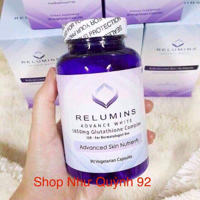 Viên uống trắng da Relumins Advance White 1650mg 90 viên