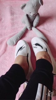 Giày thể thao lười nữ lá