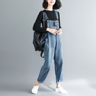 (Q009) Quần yếm jeans nữ bigsize