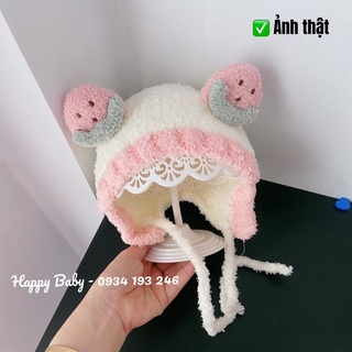 Set 3 món (mũ len, tất, mắt kính) dễ thương cho bé trai, bé gái