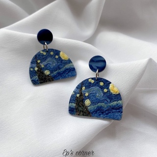 Khuyên tai đất sét nung Polymer Clay