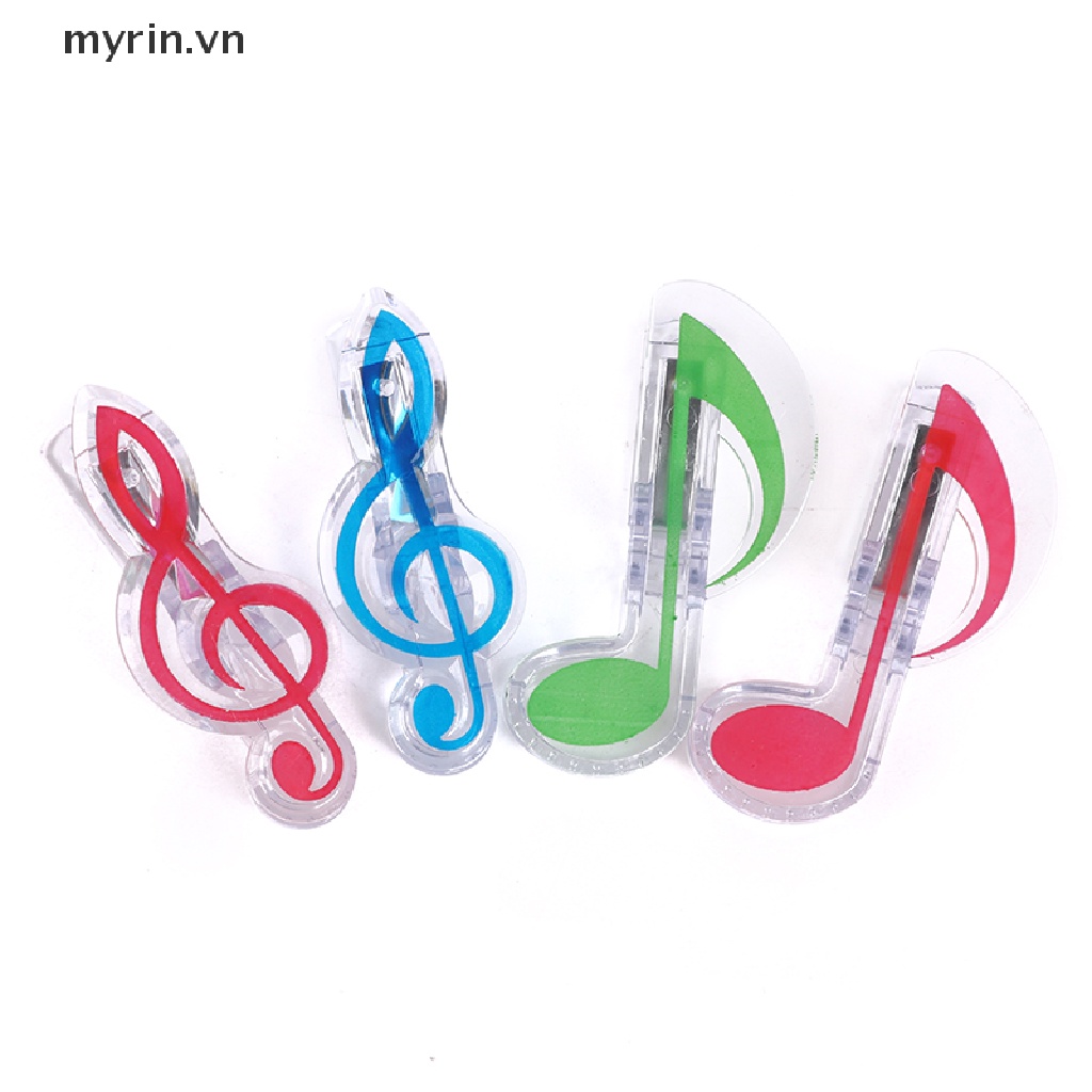 Set 5 Kẹp Giấy Mini Hình Nốt Nhạc Xinh Xắn